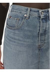 TOMMY HILFIGER - Tommy Hilfiger Spódnica jeansowa WW0WW42882 Niebieski Straight Fit. Kolor: niebieski. Materiał: bawełna #5