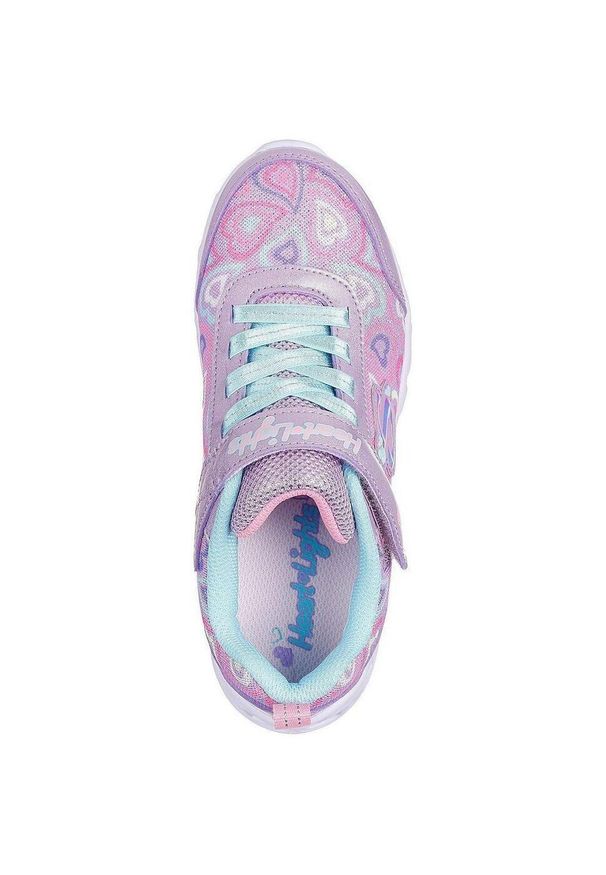 skechers - Adidasy Skechers Heart Lights - Boogie Love, Dzieci. Okazja: na co dzień. Kolor: fioletowy. Materiał: materiał