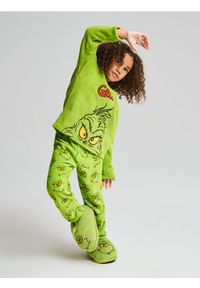 Sinsay - Polarowa piżama dwuczęściowa Grinch - zielony. Kolor: zielony. Materiał: polar #1