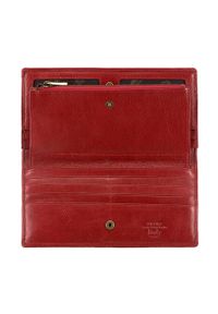 Wittchen - Damski portfel skórzany stylowy na napę. Kolor: czerwony. Materiał: skóra #2
