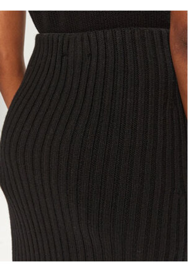 ViCOLO Spódnica midi 55017S Czarny Slim Fit. Kolor: czarny. Materiał: syntetyk
