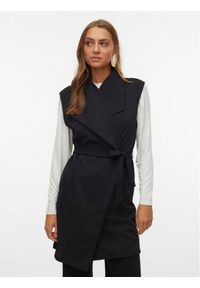 Vero Moda Kamizelka Allison 10300864 Czarny Regular Fit. Kolor: czarny. Materiał: syntetyk