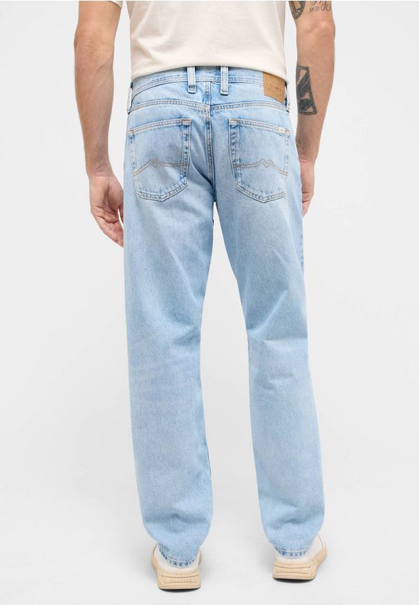 Mustang - Męskie Spodnie Jeansowe MUSTANG Denver Straight Denim Blue 1016340 5000 682