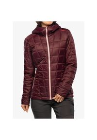 Kurtka ocieplana damska CMP Jacket Fix Hood Ziggs. Kolor: czerwony