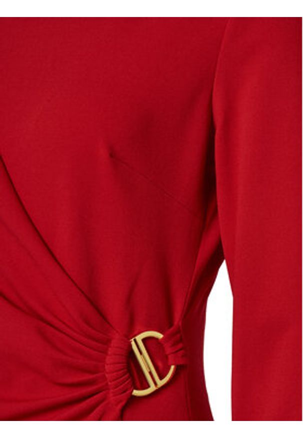 DKNY Sukienka koktajlowa DD4H1242 Czerwony Slim Fit. Kolor: czerwony. Materiał: syntetyk. Styl: wizytowy