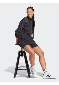 Adidas - adidas Bluza ALL SZN Fleece Washed IL1511 Czarny Regular Fit. Kolor: czarny. Materiał: bawełna #6