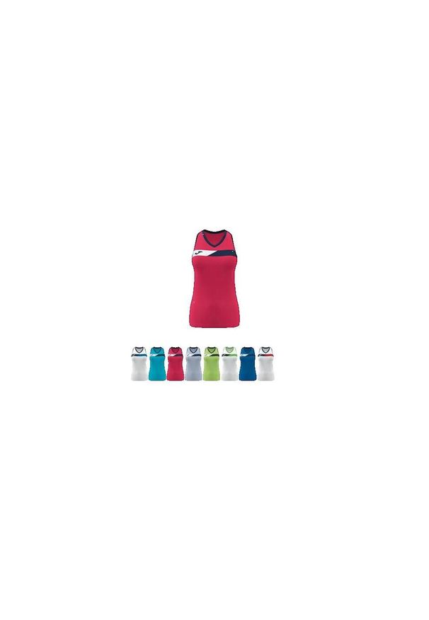 Tank top tenisowy damski Joma Court Sleeveless. Kolor: biały, czerwony, wielokolorowy. Sport: tenis