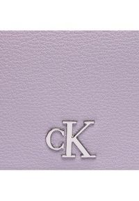 Calvin Klein Jeans Torebka Minimal Monogram Wallet W/Strap K60K610704 Fioletowy. Kolor: fioletowy. Materiał: skórzane #4