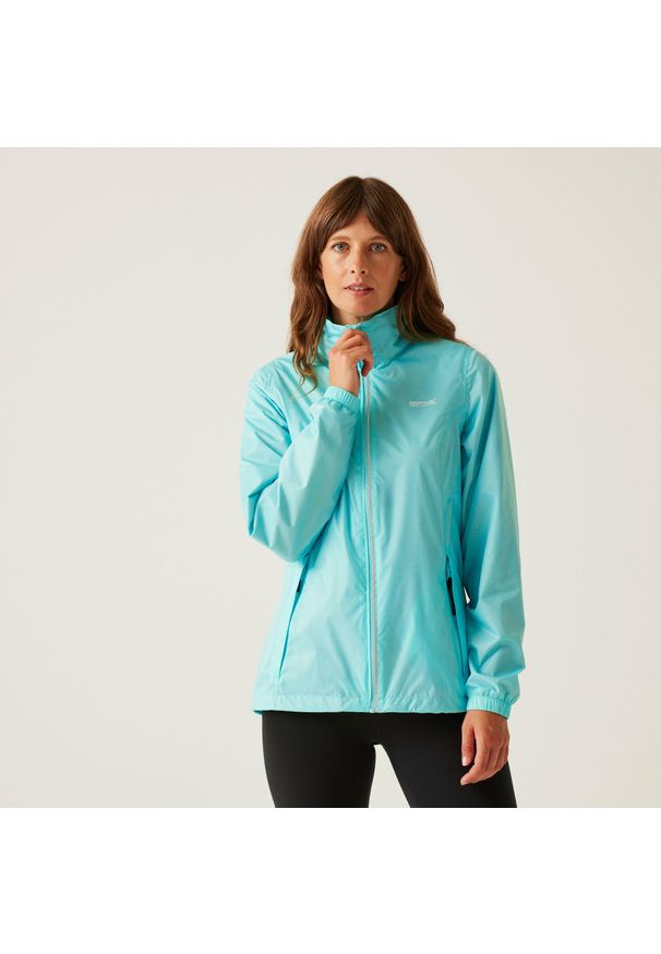Regatta - Kurtka trekkingowa damska Corinne IV przeciwdeszczowa. Kolor: niebieski. Materiał: softshell. Sport: turystyka piesza