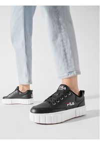Fila Sneakersy Sandblast L Wmn FFW0060.80010 Czarny. Kolor: czarny. Materiał: skóra #5