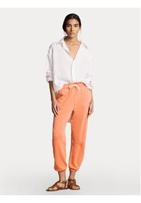 Polo Ralph Lauren Spodnie dresowe 211935585001 Pomarańczowy Regular Fit. Kolor: pomarańczowy. Materiał: bawełna #4