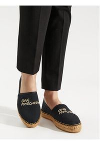 Love Moschino - LOVE MOSCHINO Espadryle JA10572G0IJP5000 Czarny. Kolor: czarny. Materiał: materiał #3