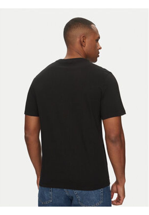 Calvin Klein Jeans T-Shirt LV040HM265 Czarny Regular Fit. Kolor: czarny. Materiał: bawełna