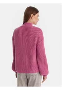 Vero Moda Sweter Ellie 10346753 Fioletowy Oversize. Kolor: fioletowy. Materiał: syntetyk #4