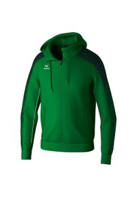 ERIMA - Bluza dresowa z kapturem dla dzieci Erima Evo Star. Typ kołnierza: kaptur. Kolor: zielony. Materiał: dresówka. Sport: piłka ręczna, fitness #1