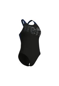 Damski kostium kąpielowy 1-częściowy Arena Flowing V Back. Kolor: wielokolorowy, niebieski, czarny #2