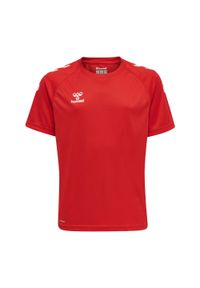 Koszulka sportowa z krótkim rękawem dziecięca Hummel Core XK Kids Poly T-Shirt. Kolor: czerwony, różowy, wielokolorowy. Długość rękawa: krótki rękaw. Długość: krótkie