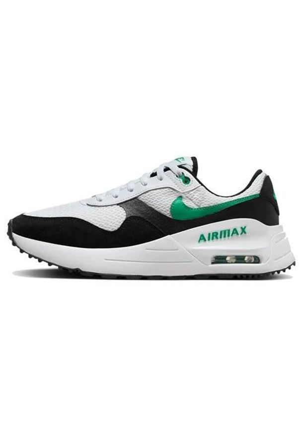 Buty do chodzenia męskie Nike Air Max Systm. Kolor: biały, wielokolorowy. Materiał: materiał, syntetyk. Szerokość cholewki: normalna. Model: Nike Air Max. Sport: turystyka piesza