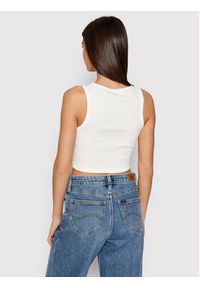 JJXX Top Fallon 12200401 Biały Slim Fit. Kolor: biały. Materiał: bawełna #2