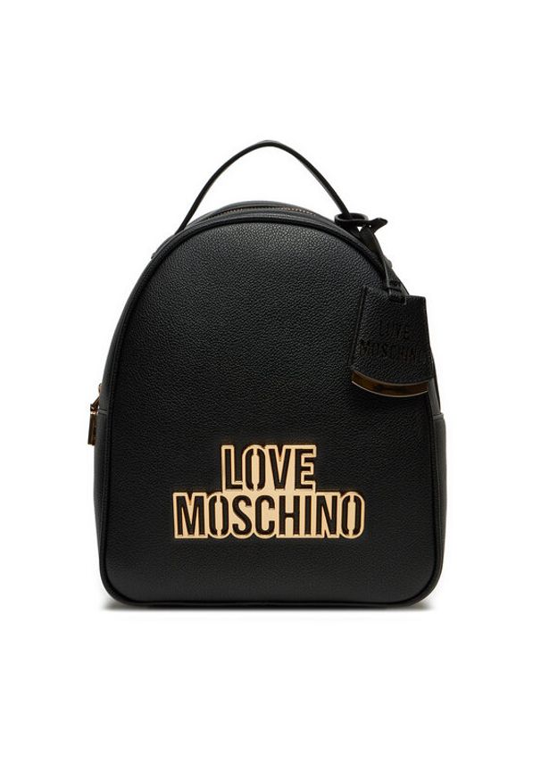 Love Moschino - LOVE MOSCHINO Plecak JC4338PP0LKO0000 Czarny. Kolor: czarny. Materiał: skóra