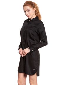 Wrangler - DAMSKA SUKIENKA WRANGLER LS UTILITY DRESS BLACK W9063LR01. Kolor: czarny. Materiał: jeans #7