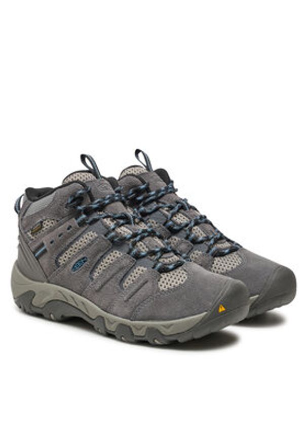 keen - Keen Trekkingi Headout Mid Wp Steel 1028307 Szary. Kolor: szary. Materiał: zamsz, skóra