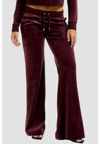 Juicy Couture - JUICY COUTURE Śliwkowe spodnie dresowe damskie Layla Low Rise, Rozmiar XS. Stan: obniżony. Kolor: fioletowy. Materiał: dresówka #1
