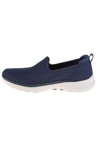 skechers - Buty sportowe Sneakersy damskie, Skechers Go Walk 6 - Clear Virtue. Kolor: niebieski. Sport: turystyka piesza