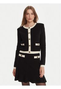 Gaudi Kardigan 521FD53038 Czarny Regular Fit. Kolor: czarny. Materiał: wiskoza #1