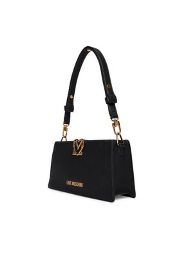 Love Moschino - LOVE MOSCHINO Torebka JC4128PP1OLM0000 Czarny. Kolor: czarny. Materiał: skórzane