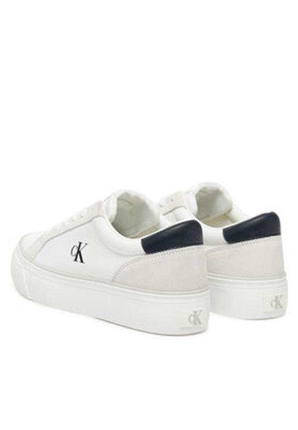 Calvin Klein Jeans Tenisówki Vulc Flatform Mg Nylon Mix YW0YW01896 Biały. Kolor: biały. Materiał: materiał