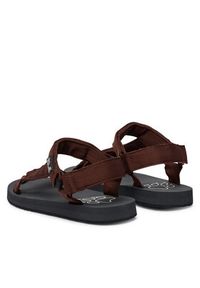 Jack Wolfskin Sandały Taiga A65621 Brązowy ciemny. Kolor: brązowy. Materiał: materiał #4