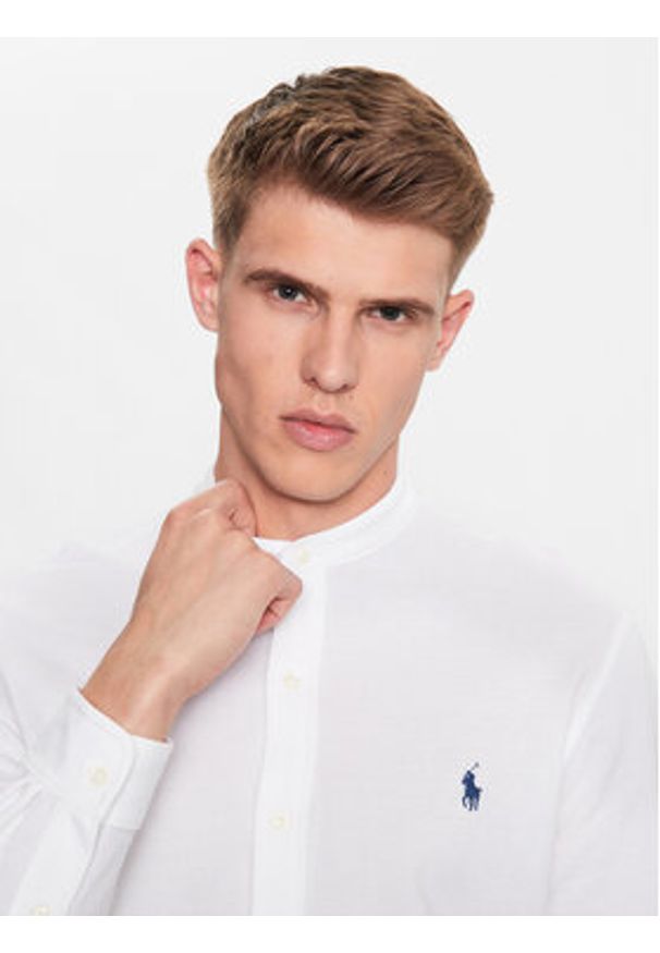 Polo Ralph Lauren Koszula 710742468002 Biały Regular Fit. Typ kołnierza: polo. Kolor: biały. Materiał: bawełna