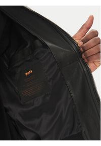 BOSS Kurtka skórzana Joberg 50543240 Czarny Relaxed Fit. Kolor: czarny. Materiał: skóra #6