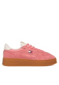 Tommy Jeans Sneakersy The Greenwich Edge Max Suede EN0EN02989 Różowy. Kolor: różowy. Materiał: zamsz, skóra #1