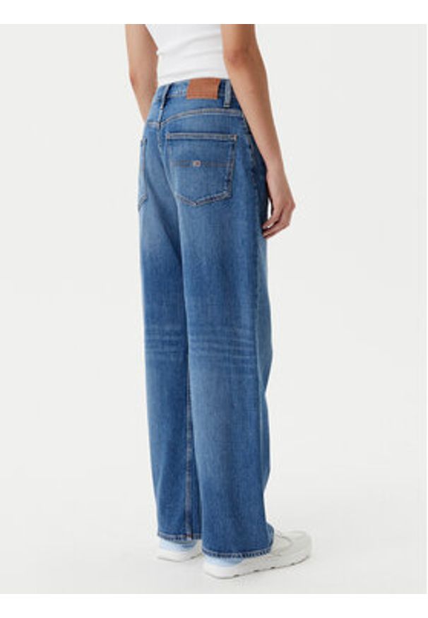 Tommy Jeans Jeansy Mia DW0DW20062 Granatowy Relaxed Fit. Kolor: niebieski