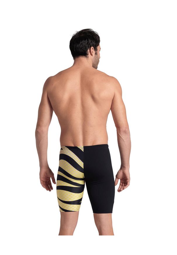 Kąpielówki męskie spodenki pływackie jammery basen Arena Multi Stripes. Kolor: czarny, żółty, wielokolorowy