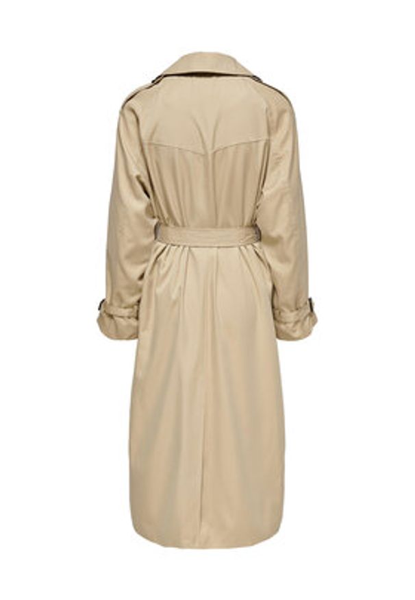 only - ONLY Trencz Chloe 15242306 Beżowy Regular Fit. Kolor: beżowy. Materiał: syntetyk