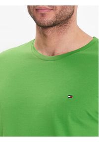 TOMMY HILFIGER - Tommy Hilfiger T-Shirt Stretch MW0MW10800 Zielony Extra Slim Fit. Kolor: zielony. Materiał: bawełna #4