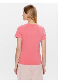 Guess T-Shirt Triangle W3GI61 K6YW1 Różowy Slim Fit. Kolor: różowy. Materiał: bawełna #4
