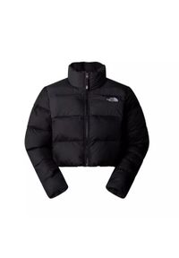 The North Face - Kurtka puchowa Kobieta THE NORTH FACE W CROPPED SAIKURU. Kolor: szary, czarny, wielokolorowy. Materiał: puch. Sport: turystyka piesza #1