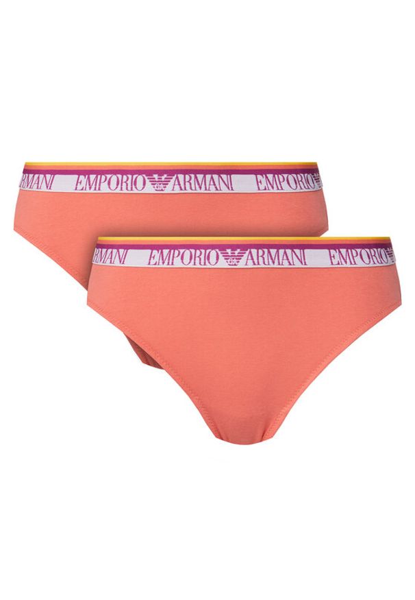 Emporio Armani Underwear Komplet 2 par fig klasycznych EW000403 AF10883 M4008 Różowy. Kolor: różowy. Materiał: bawełna