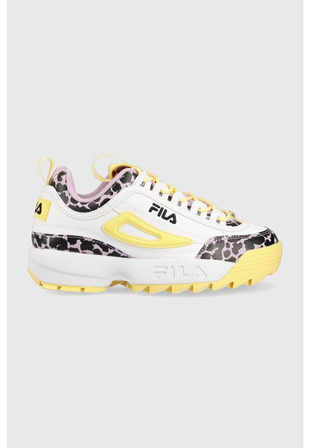Fila sneakersy dziecięce FFT0062 DISRUPTOR F kolor żółty China. Nosek buta: okrągły. Zapięcie: sznurówki. Kolor: żółty. Obcas: na platformie