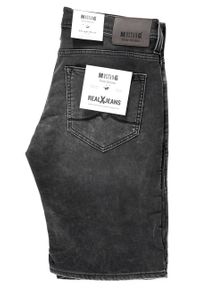 Mustang - SPODENKI MĘSKIE MUSTANG Chicago Short DENIM BLACK 1007116 4000 683. Materiał: denim