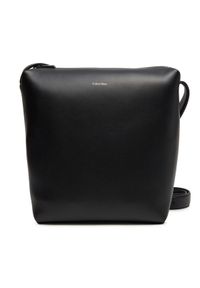 Calvin Klein Saszetka Ck Premium Leather Hobo Mini K50K512968 Czarny. Kolor: czarny. Materiał: skóra