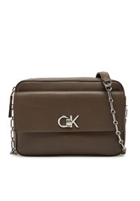Torebka Calvin Klein. Kolor: brązowy