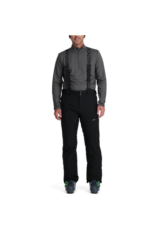 Męskie spodnie dresowe Spyder Dare Lengths. Kolor: czarny. Materiał: dresówka. Sezon: zima. Sport: narciarstwo