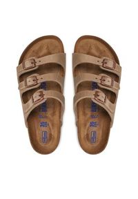 Birkenstock Klapki Florida 1011432 Beżowy. Kolor: beżowy. Materiał: skóra #5