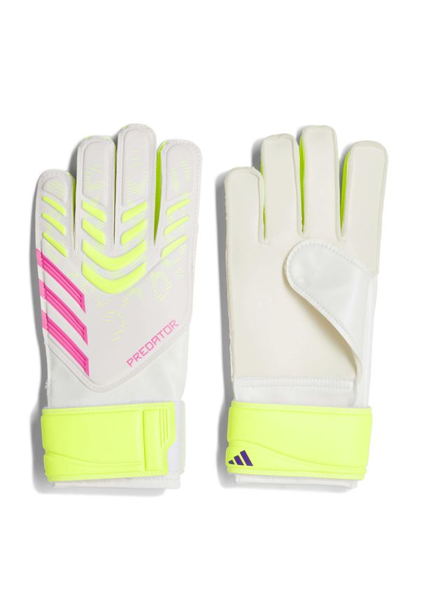 Rękawiczki Adidas Sport Pred Gl Trn J Dzieci. Kolor: różowy, biały, wielokolorowy. Sport: piłka nożna