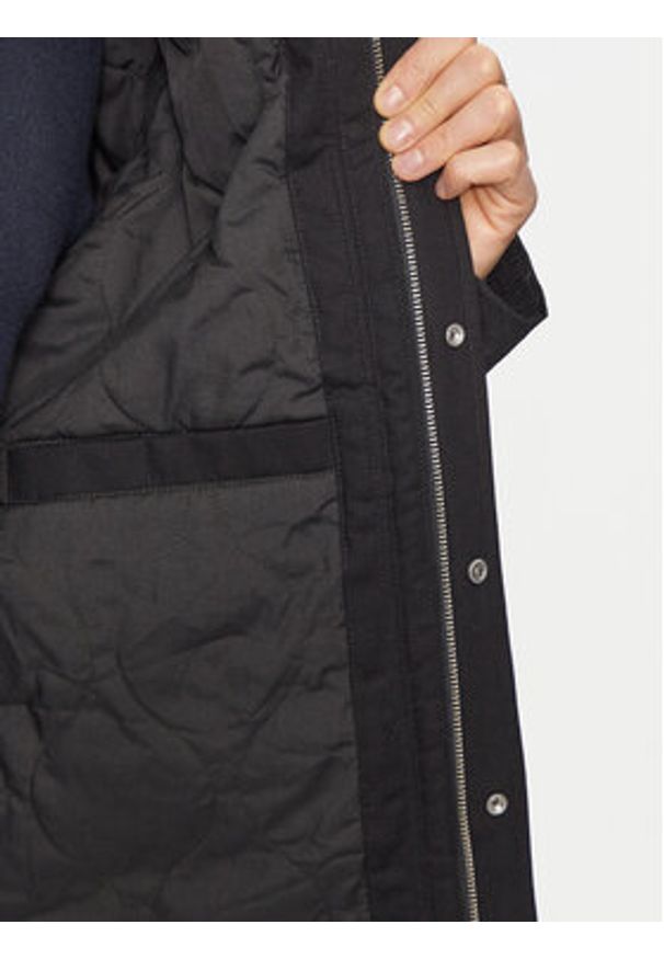 Jack & Jones - Jack&Jones Kurtka przejściowa Brooklyn 12261818 Czarny Regular Fit. Kolor: czarny. Materiał: bawełna, sztruks